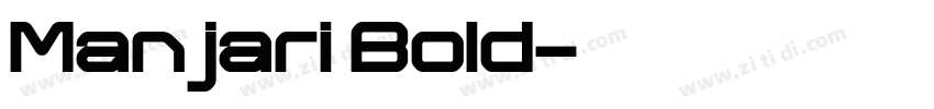 Manjari Bold字体转换